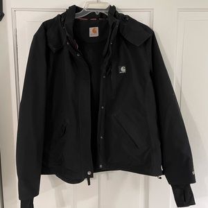 Carhartt Coat Women’s L/XL Black Waterproof
